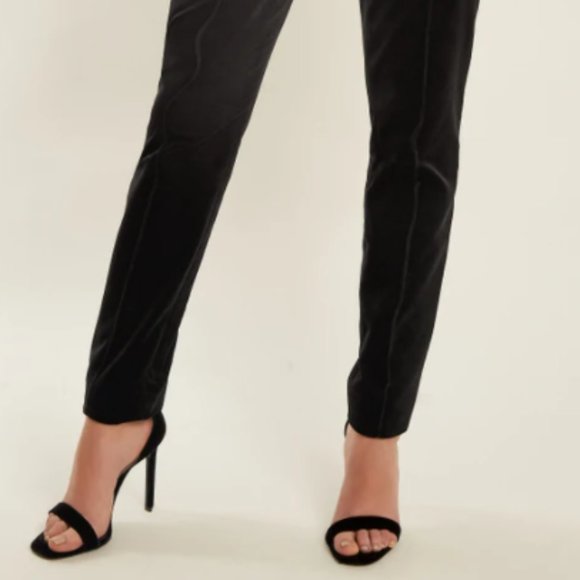 DVF - High Waist Skinny Velvet Pants - Picture 4 of 7